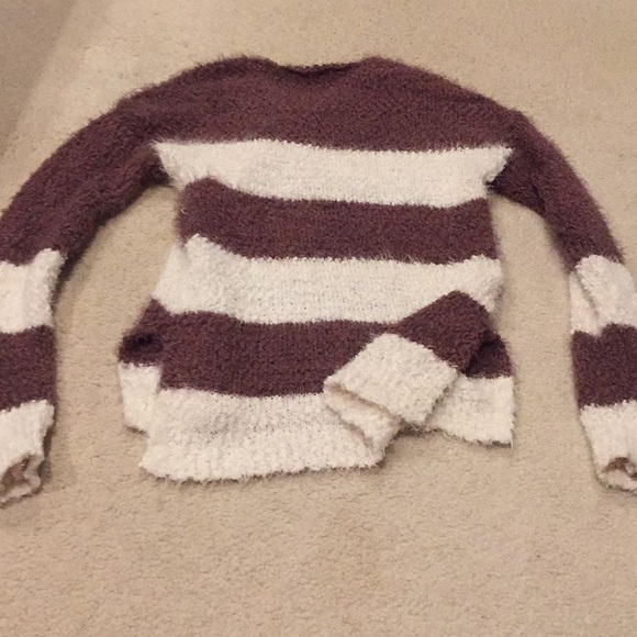 So sweater super soft knit size XS white purple - Picture 6 of 8